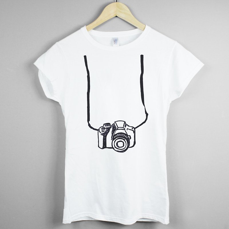 Printed Camera女生短袖T恤-2色 相机 摄影 照片 文青 艺术 设计 时髦 时尚 LOMO - 女装 T 恤 - 其他材质 多色