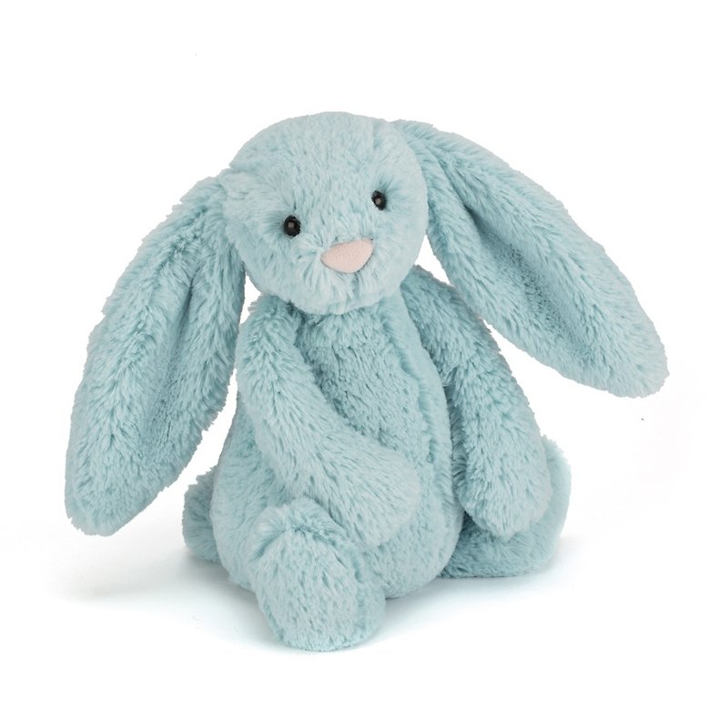 Jellycat Bashful Aqua Bunny 冰沙蓝 31cm - 玩偶/公仔 - 聚酯纤维 蓝色