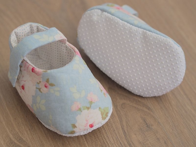北欧蓝玫瑰·婴儿鞋(大宝宝) - 童装鞋 - 其他材质 蓝色