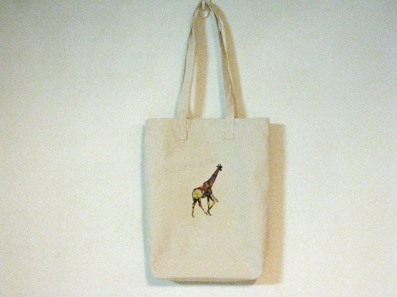 MaryWil小文青环保袋-花儿长颈鹿走路(小)改版立体款 - 其他 - 其他材质 白色