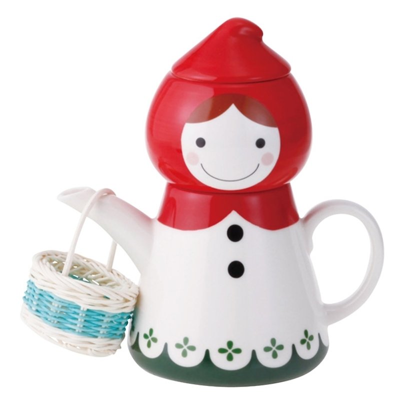 sunart 杯壶组 - 小红帽 (附提篮) - 茶具/茶杯 - 其他材质 红色