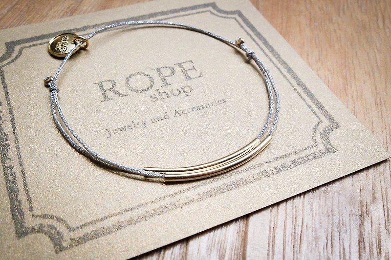 ROPEshop之【1+1】银绳系列手环。 - 手链/手环 - 其他金属 金色