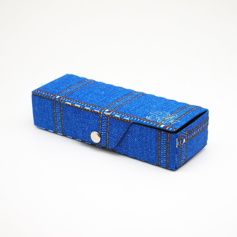 BLR 万用收纳盒 Color Box 铅笔盒 CB03 牛仔布 - 铅笔盒/笔袋 - 其他材质 蓝色
