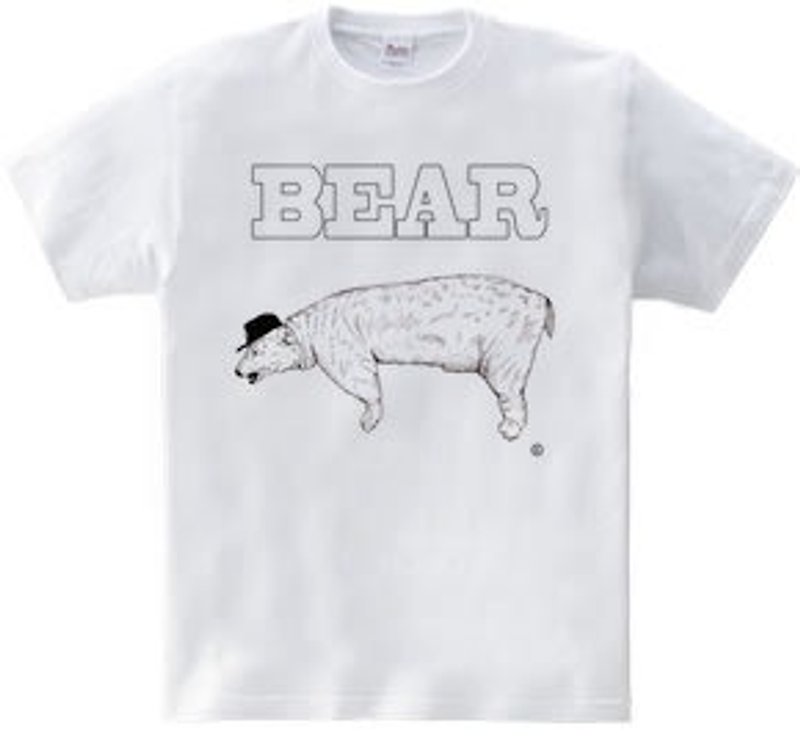 B BEAR（T-shirt　5.6oz） - 女装 T 恤 - 其他材质 白色
