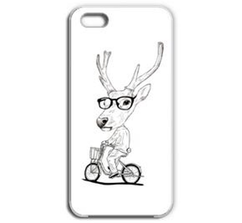 Deer　bicycle（iPhone5/5s） - 男装上衣/T 恤 - 其他材质 