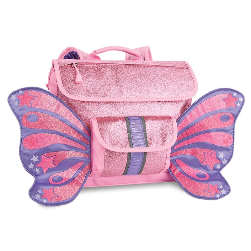 美国Bixbee飞飞童趣系列-粉红闪闪蝴蝶小童背包 - 其他 - 聚酯纤维 粉红色