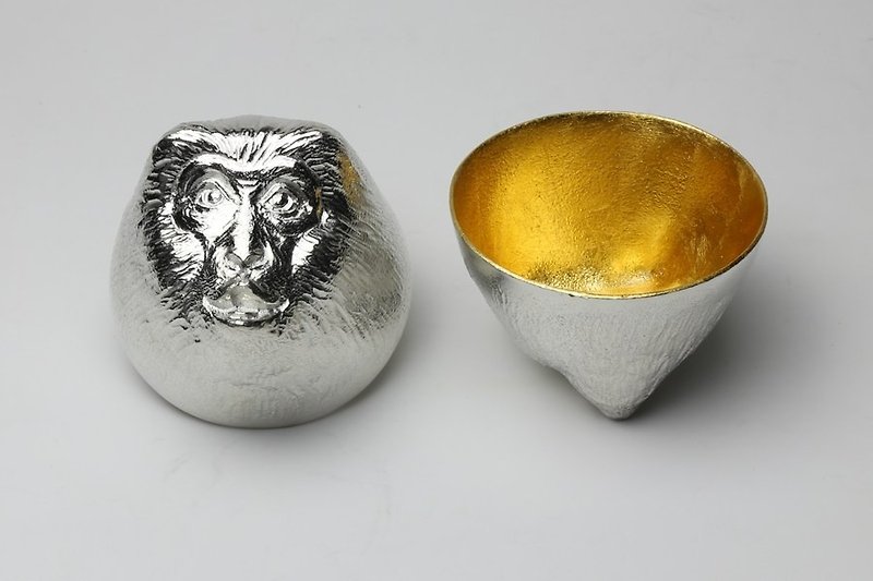 金箔生肖造型杯 - 猴 - 酒杯/酒器 - 其他金属 金色