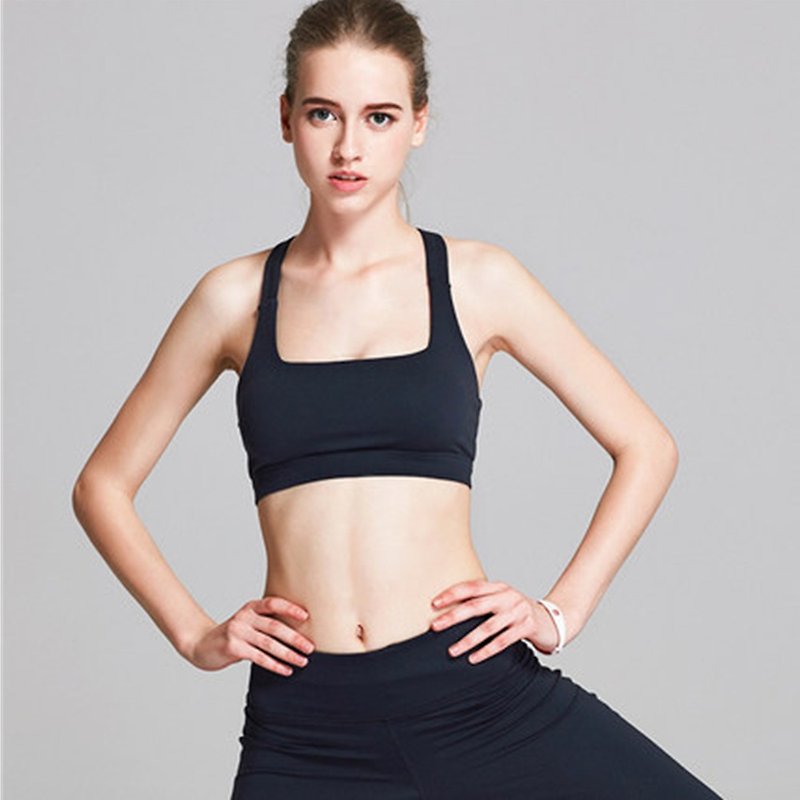 背心式瑜伽服运动内衣全包罩杯Bra - 女士内衣裤 - 聚酯纤维 多色