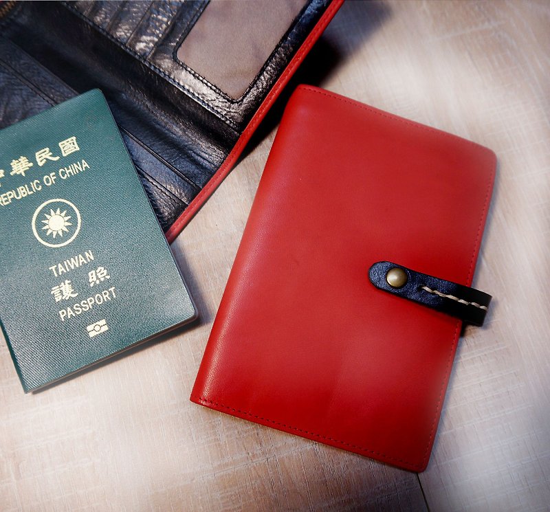 Sienna极简护照手帐笔记本 - 笔记本/手帐 - 真皮 红色
