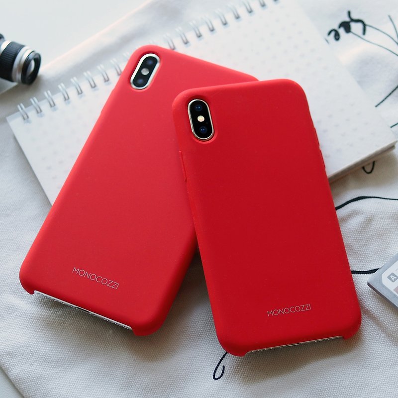 GRITTY | 液态硅胶防污手机壳 - iPhone XS / XS Max - 红色 - 手机壳/手机套 - 橡胶 红色
