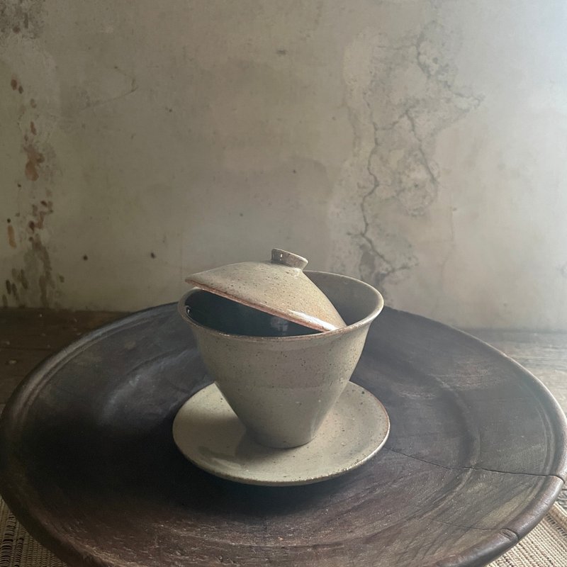 青瓷盖杯_三件组 - 茶具/茶杯 - 陶 绿色
