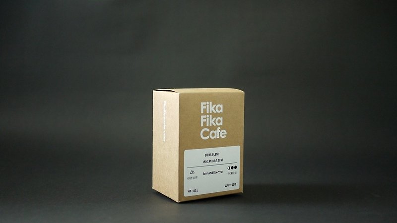 FikaFikaCafe　100g 席也纳 综合咖啡－中深烘焙 - 咖啡 - 新鲜食材 咖啡色