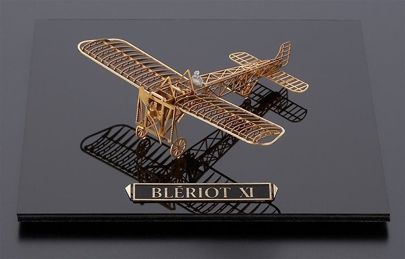 SUSS-日本Aerobase 金属蚀刻模型组装飞机Bleriot XI(1/160)-现货 - 其他 - 其他金属 咖啡色