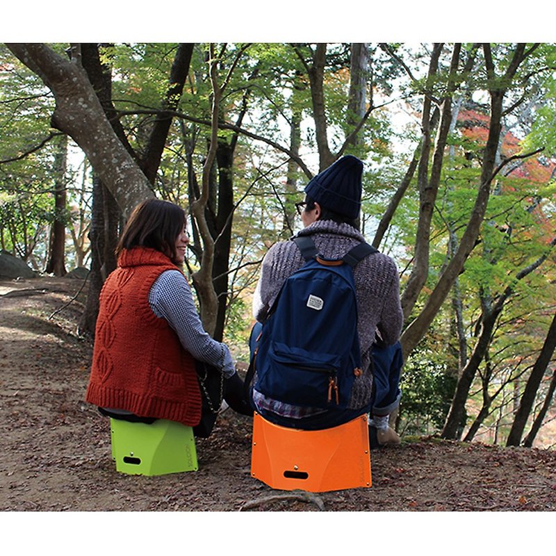 【PATATTO】200系列 日本折叠椅 三色 露营椅 纸片椅 日本正版 - 野餐垫/露营用品 - 防水材质 蓝色