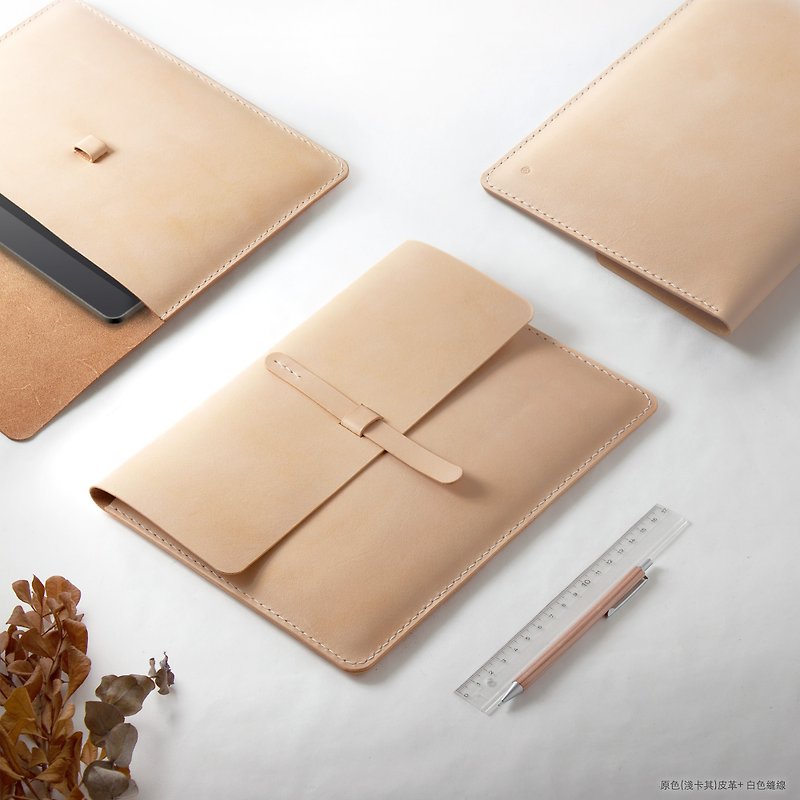 SEANCHY 全手工 平板 皮套 植鞣 真皮革 定制 iPad surface pro - 平板/电脑保护壳 - 真皮 橘色
