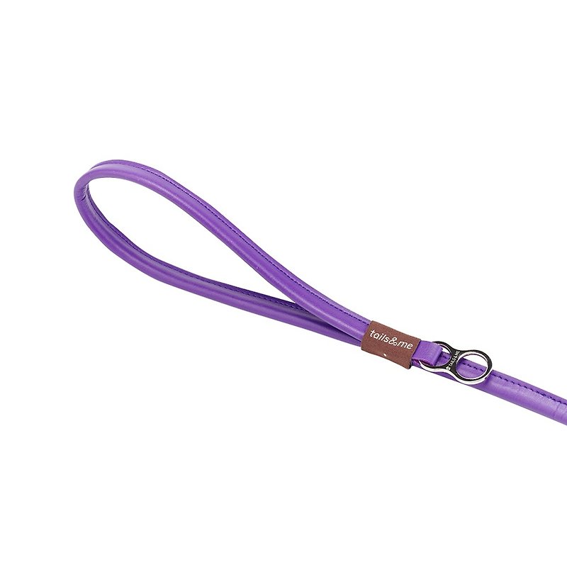 【尾巴与我】自然概念革牵绳 石英紫 M - 项圈/牵绳 - 人造皮革 紫色