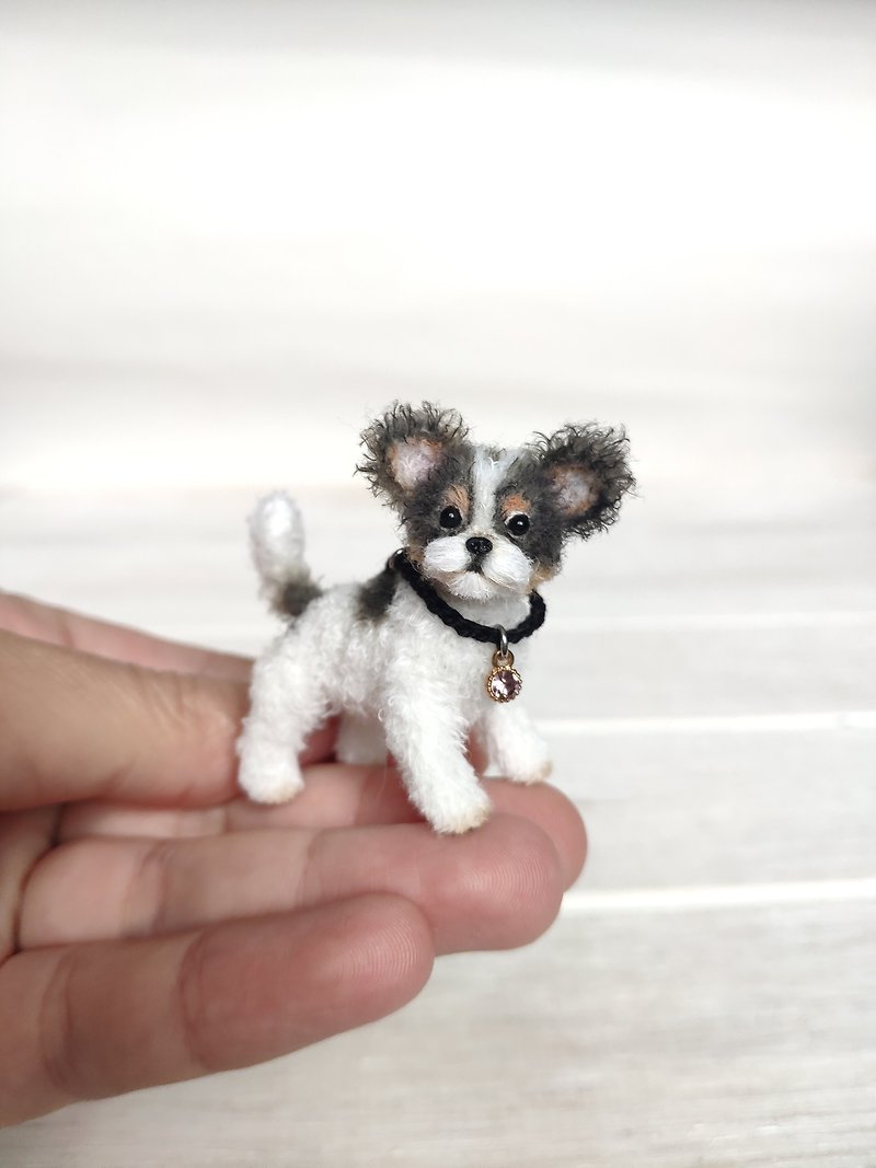 吉娃娃小狗约瑟芬 - 玩偶/公仔 - 羊毛 白色