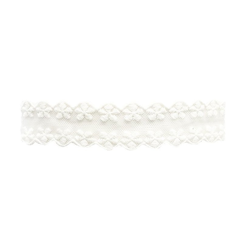 白色-Basic Lace Choker - 项链 - 其他材质 白色