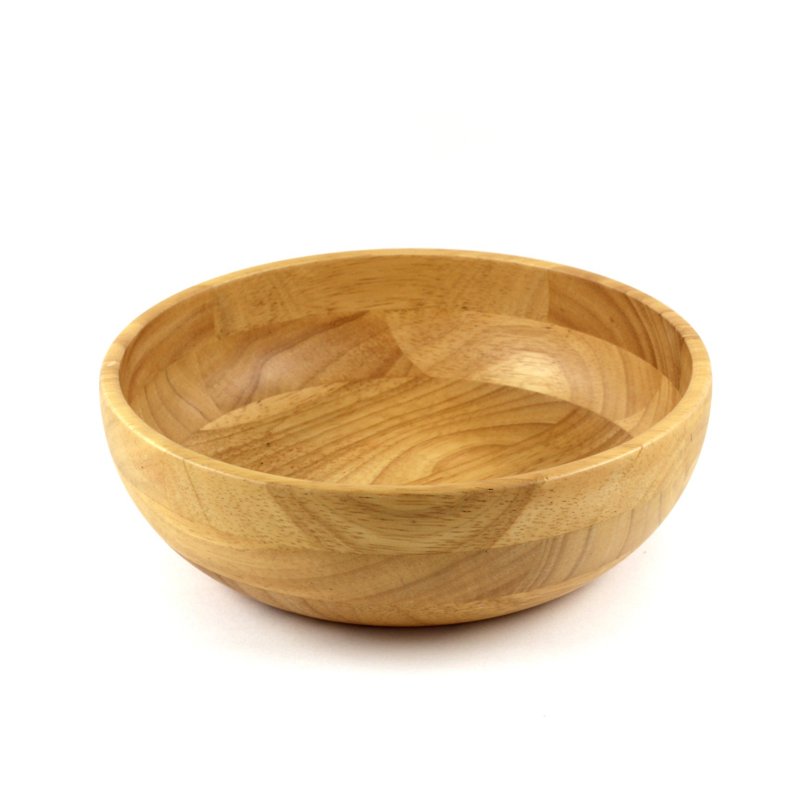 |巧木| 木制浅碗/木碗/汤碗/餐碗/沙拉碗/橡胶木 - 碗 - 木头 咖啡色