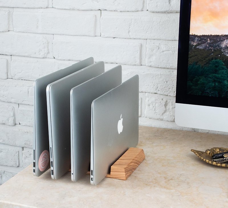 立式笔记本电脑、Macbook、HP 的木架 - 电脑配件 - 木头 