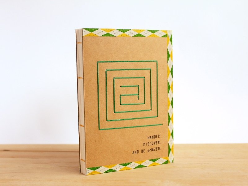 Handmade A6 notebook - @Maze - 笔记本/手帐 - 纸 咖啡色