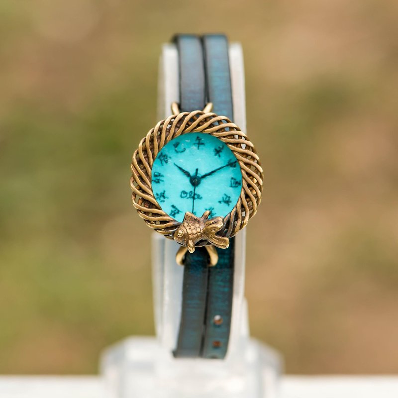 金魚の願い腕時計SSブルー - 女表 - 其他金属 蓝色