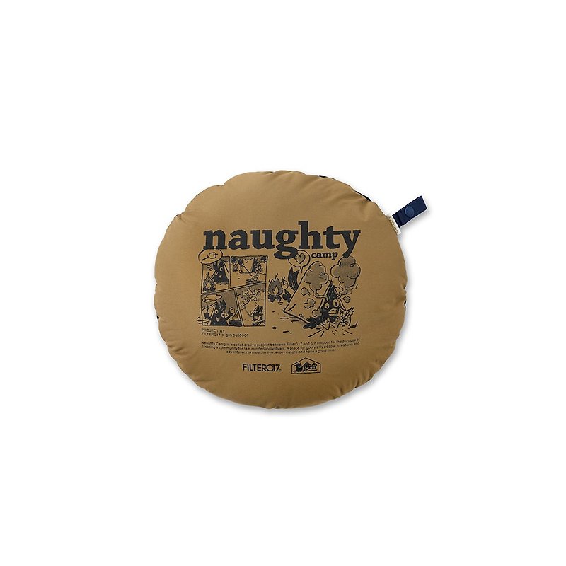 Naughty Camp 60/40 圆形三用抱枕披肩 - 被子/毛毯 - 棉．麻 