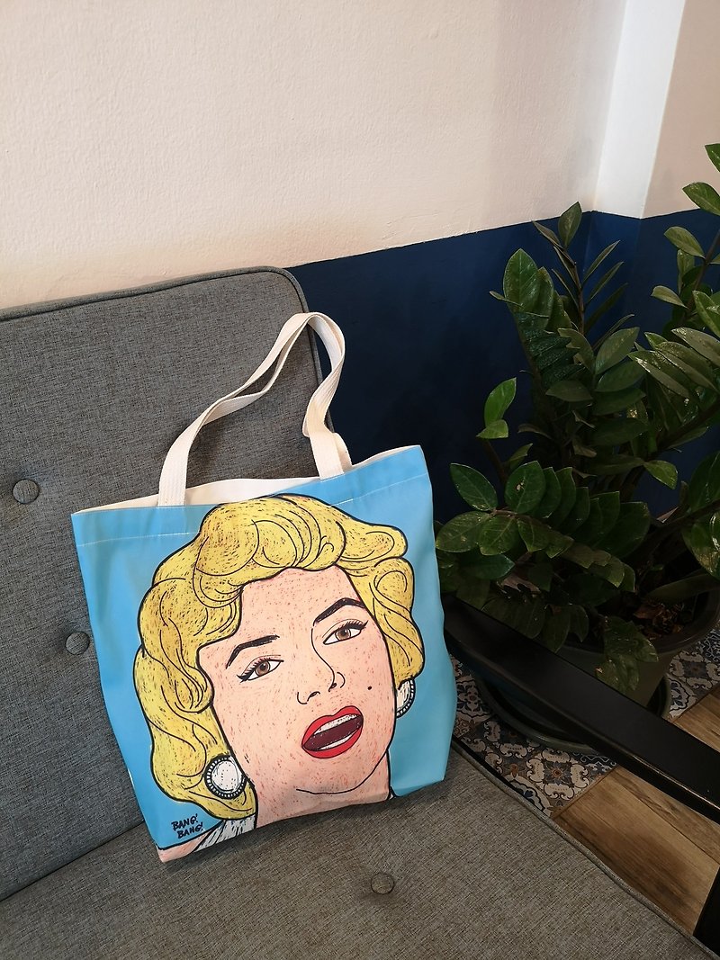 Marilyn Monroe Tote Bag - 手提包/手提袋 - 其他材质 蓝色
