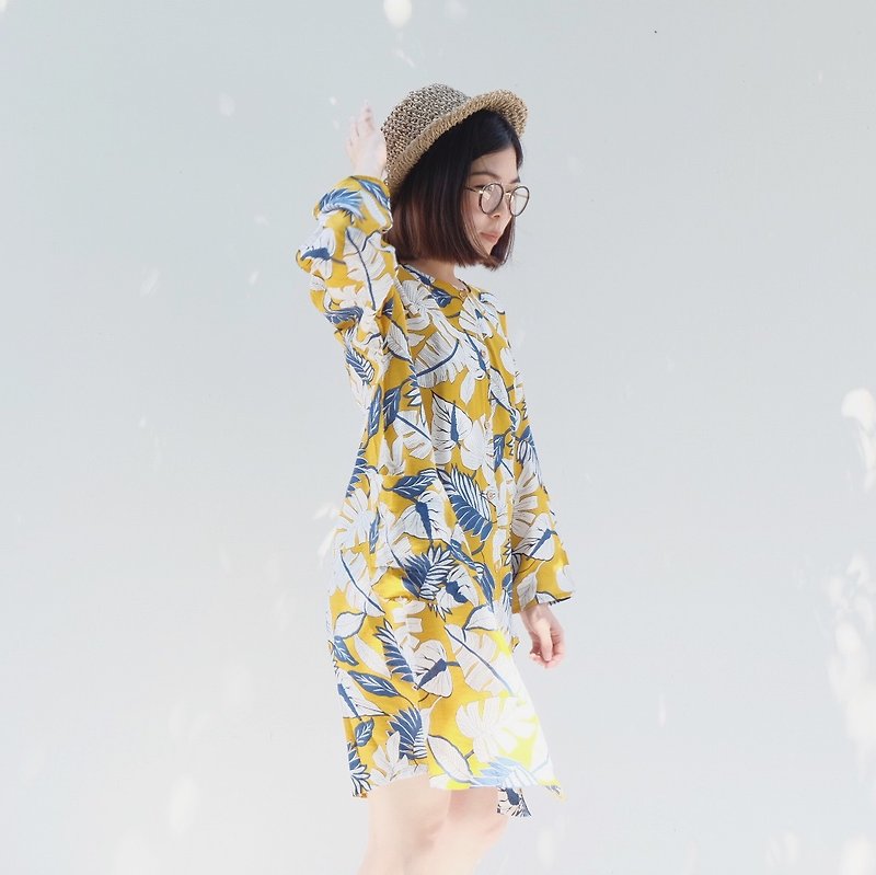 Autumn Dress : Yellow - 洋装/连衣裙 - 聚酯纤维 黄色