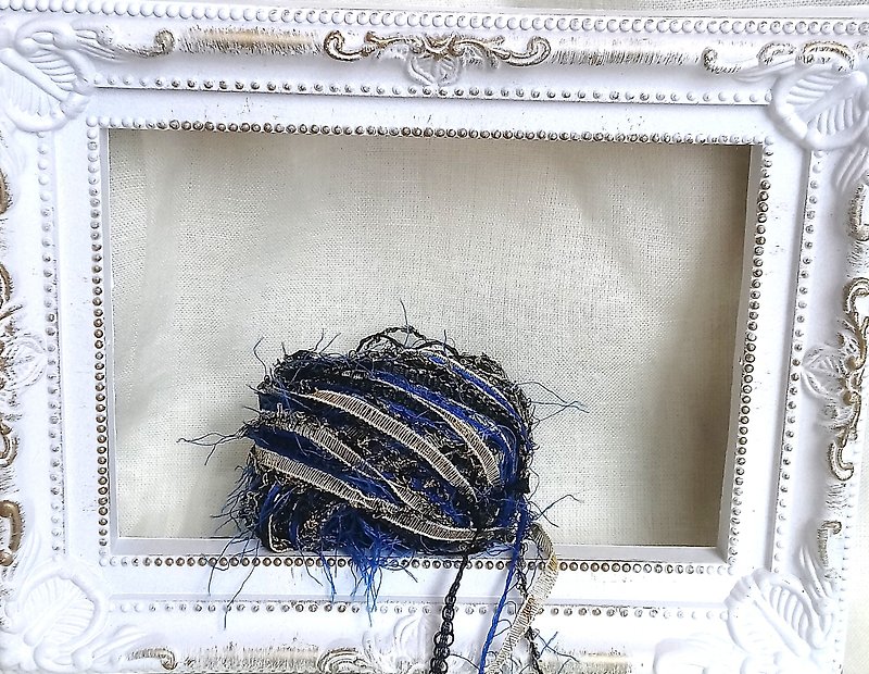 日本混合纱线　200厘米 - 编织/刺绣/羊毛毡/裁缝 - 聚酯纤维 蓝色
