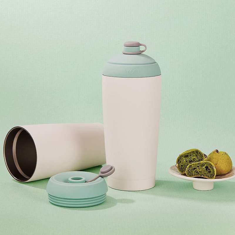 YCCT速吸杯2代550ml-清新绿 -啵一下就能喝的环保咖啡杯/保冰保温 - 保温瓶/保温杯 - 不锈钢 绿色