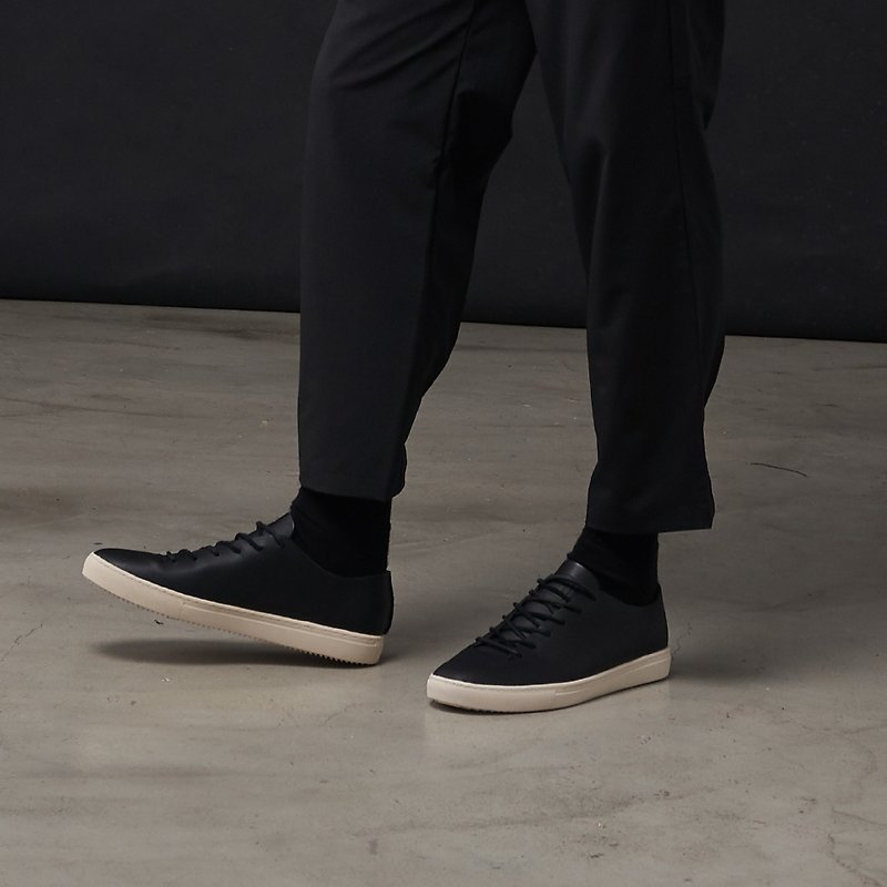CLAE x DYCTEAM - ONE PIECE Black Leather Shoes - 男款休闲鞋 - 其他材质 黑色