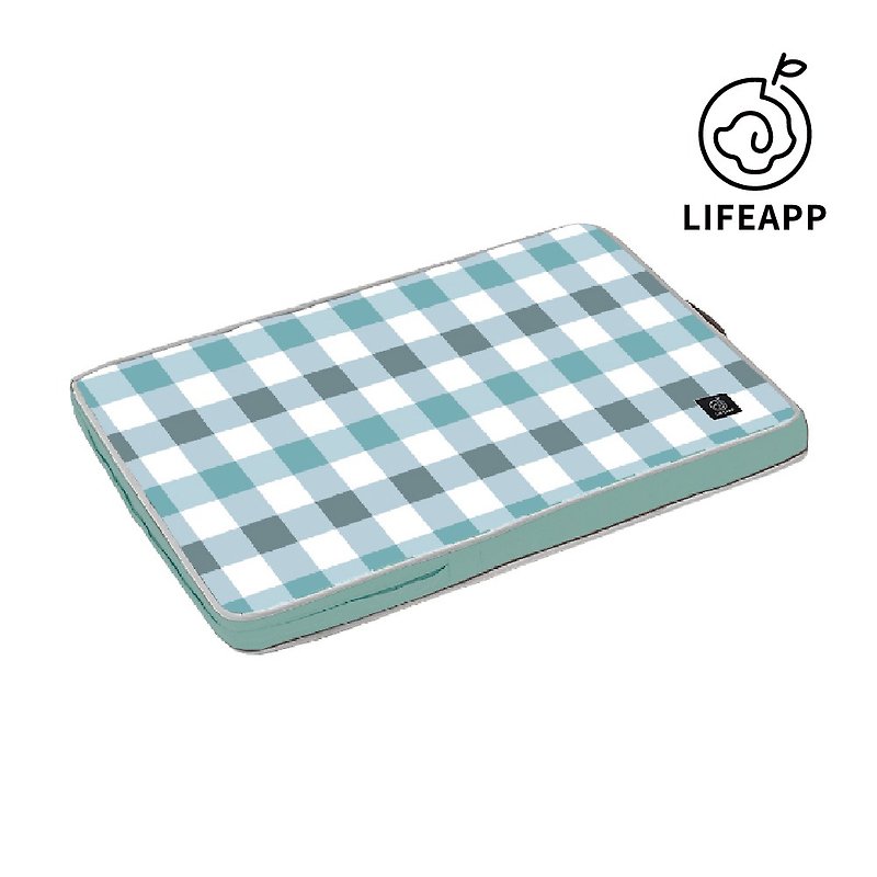 【LIFEAPP】经典格子睡垫 (宠物缓压睡垫、4个尺寸) - 床垫/笼子 - 其他材质 卡其色