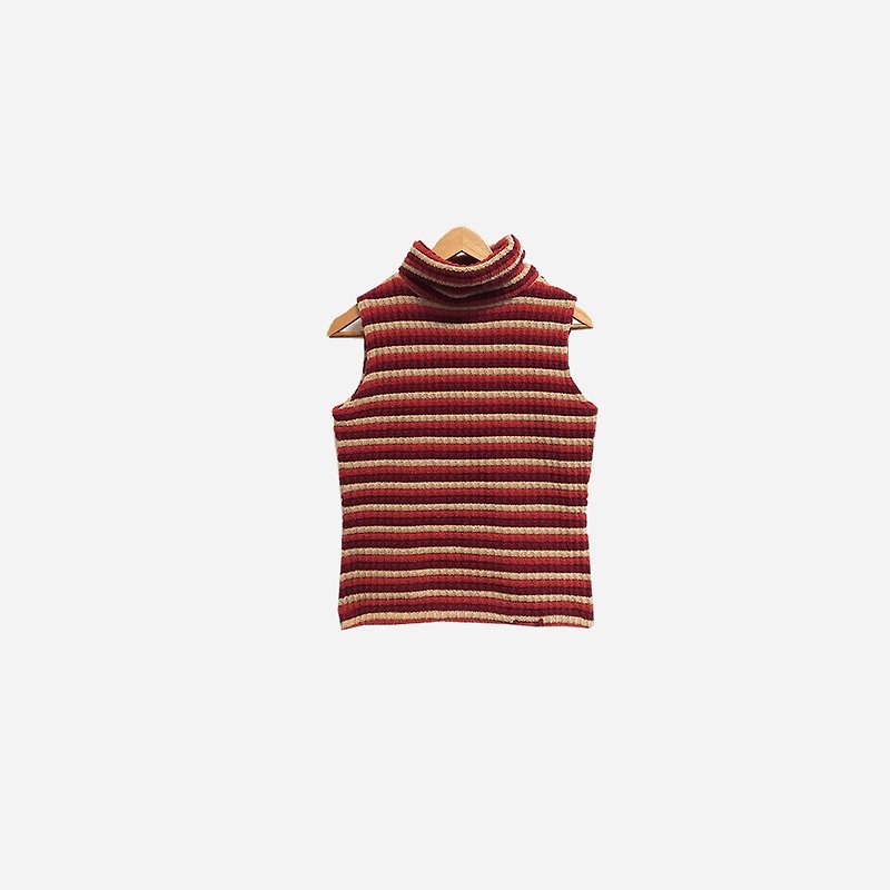 古着高领针织毛衣背心 452 - 女装背心 - 聚酯纤维 红色