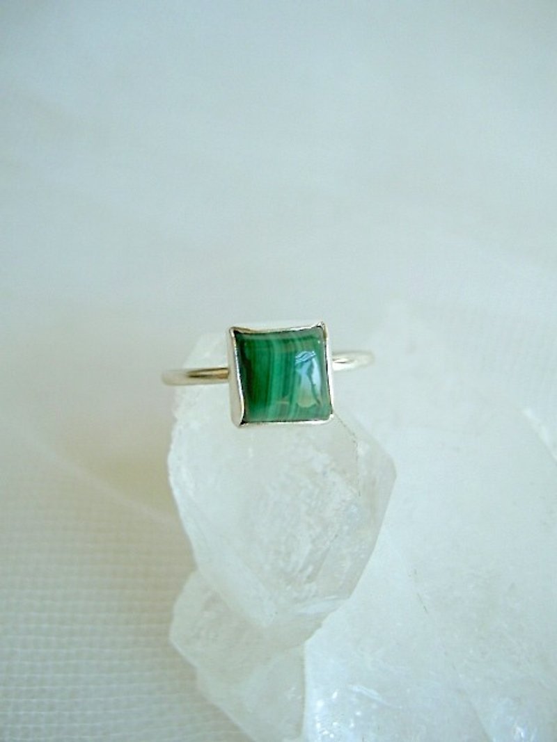 マラカイト・リング 10号 - 戒指 - 宝石 绿色