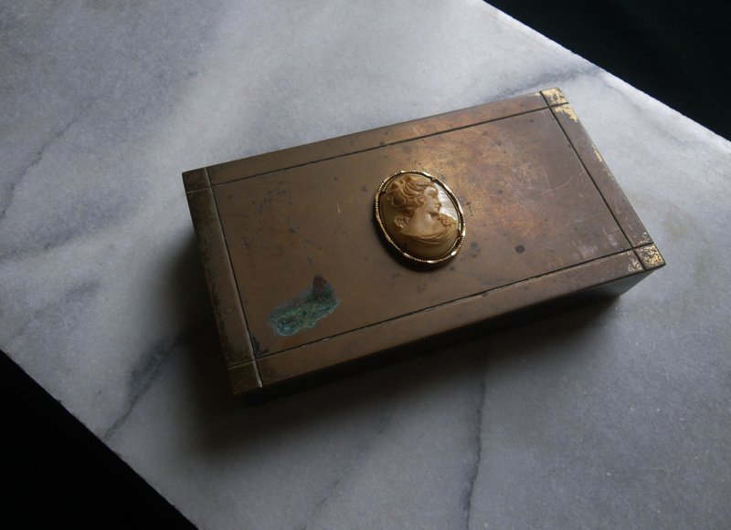 【老时光 OLD-TIME】早期日本厚重铜珠宝盒 - 收纳用品 - 其他材质 