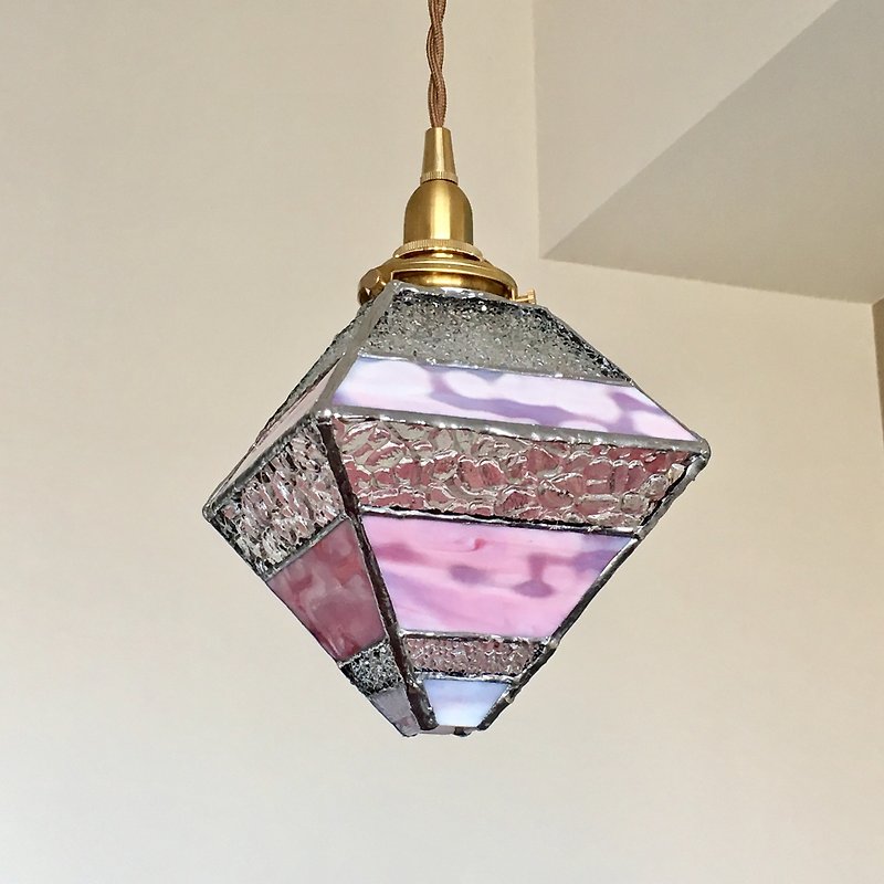 ペンダントライト ロマンティックナイト ピラミッド ピンク ガラス Bay View - 灯具/灯饰 - 玻璃 粉红色