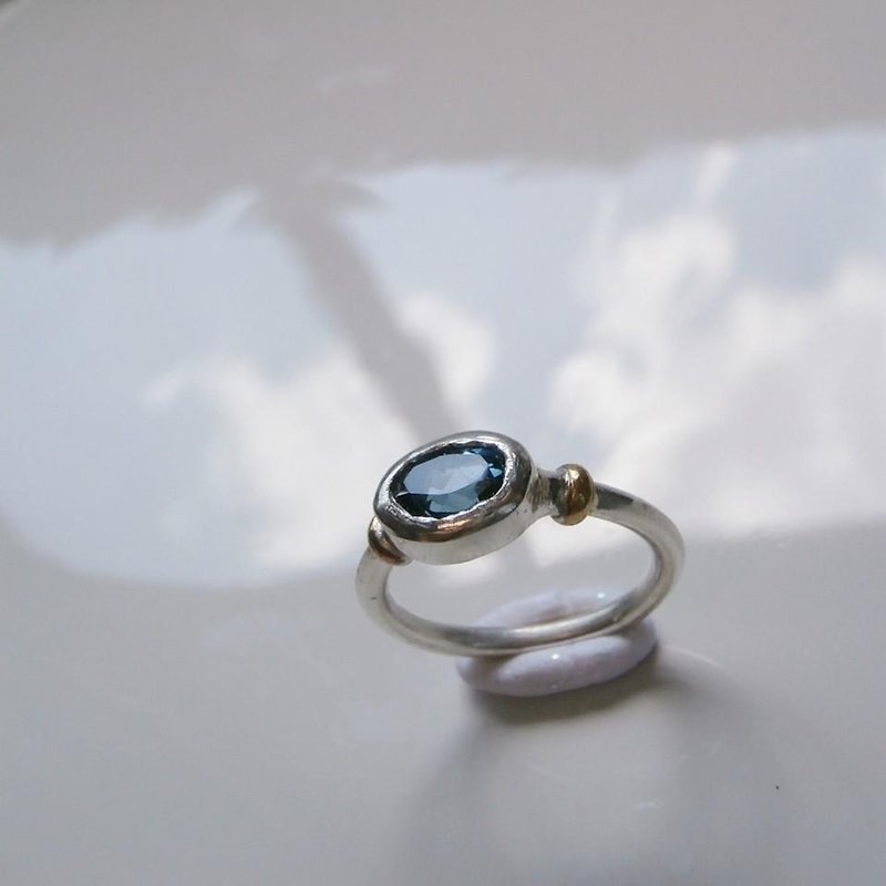 ロンドンブルートパーズのリング - 戒指 - 宝石 