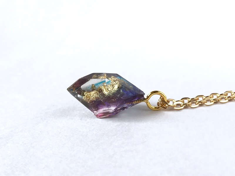 深海鉱物のネックレス - 项链 - 树脂 紫色