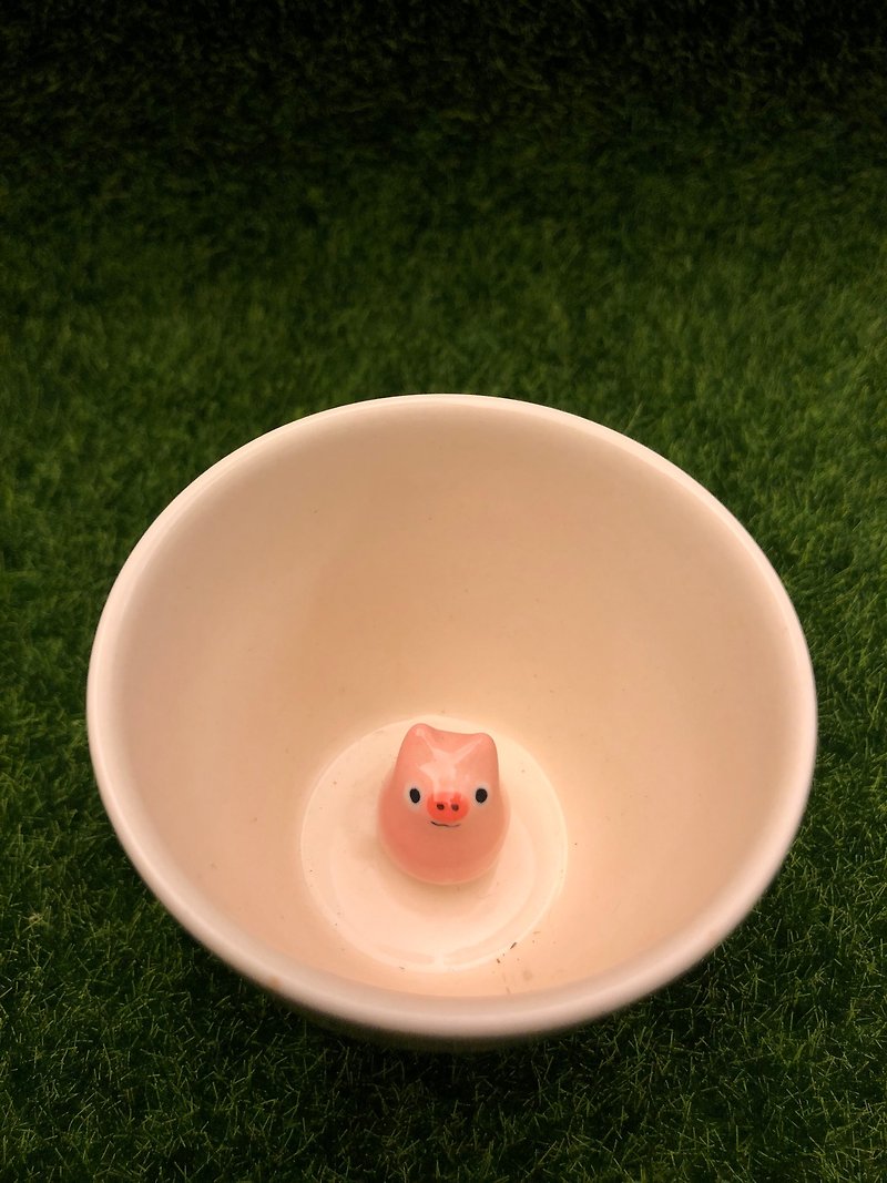 动物澡堂杯-小猪 - 杯子 - 陶 多色