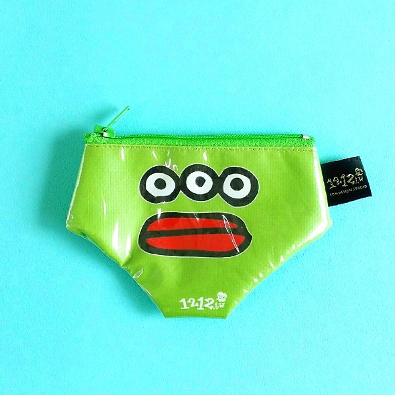 1212玩乐设计不能穿的内裤专卖 内裤 零钱包-外星人 - 零钱包 - 防水材质 绿色