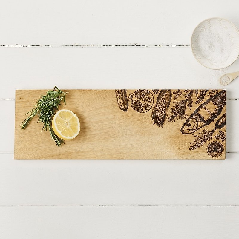 英国Scottish Oak精品餐厨实木形状砧板/餐板/展示板(蔬菜款) - 厨房用具 - 木头 咖啡色