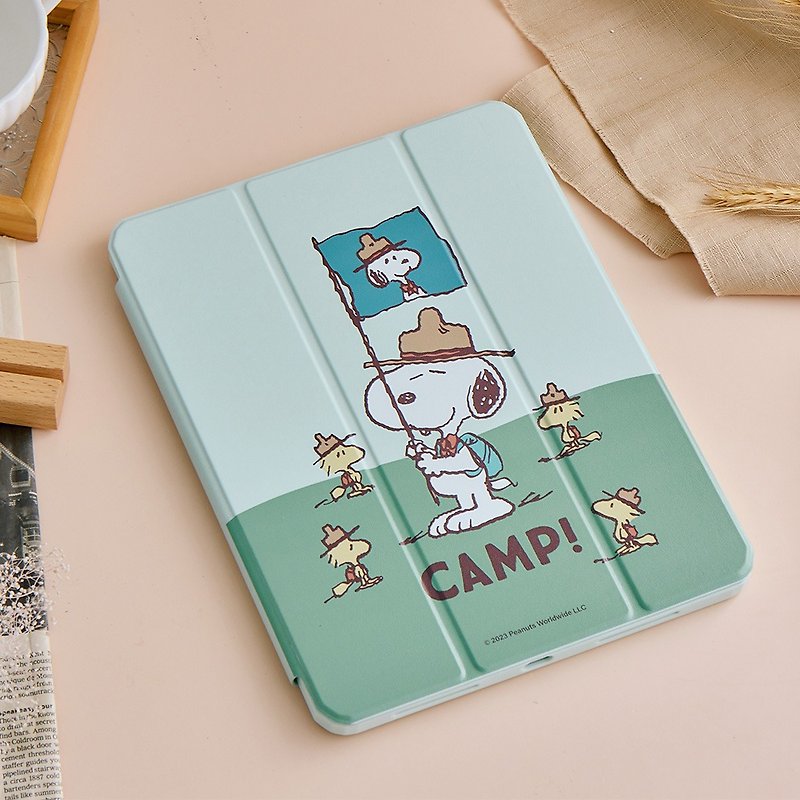 SNOOPY史努比 CAMP iPad三折保护壳 - 平板/电脑保护壳 - 塑料 多色