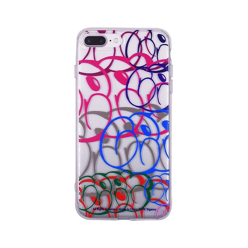 iPhone 7/8 Plus 法国艺术家Ceet Fouad设计 TPU软胶透明手机壳 - 手机壳/手机套 - 硅胶 透明