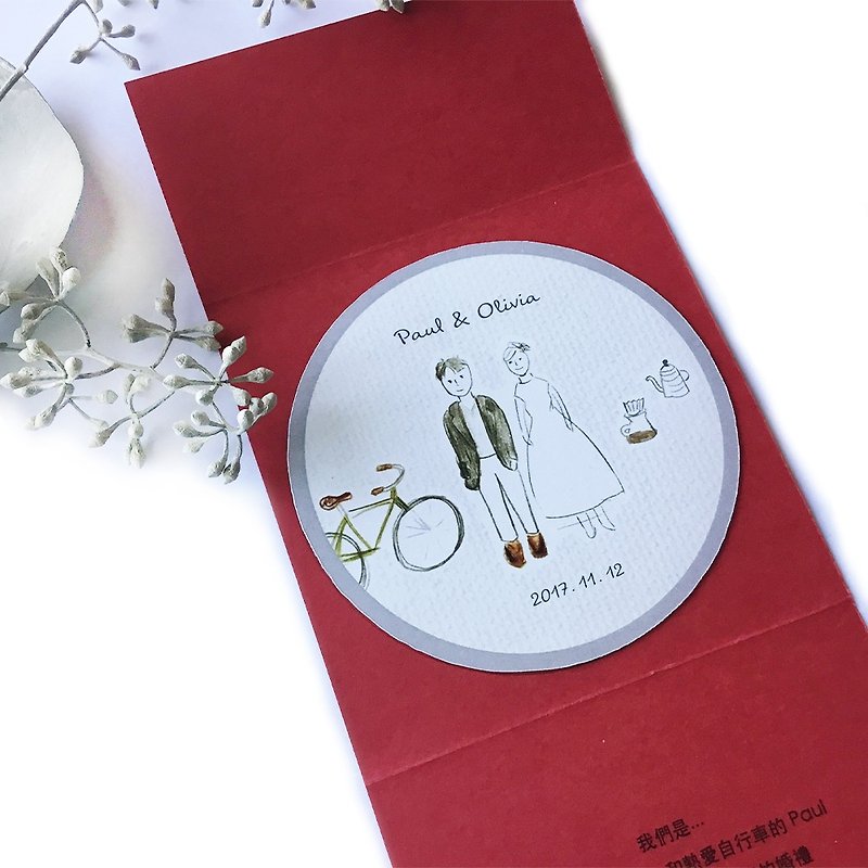 新人定制化磁铁 / 婚礼小物 / 包括纸卡包装/ 软性磁铁 - 冰箱贴/磁贴 - 其他材质 多色