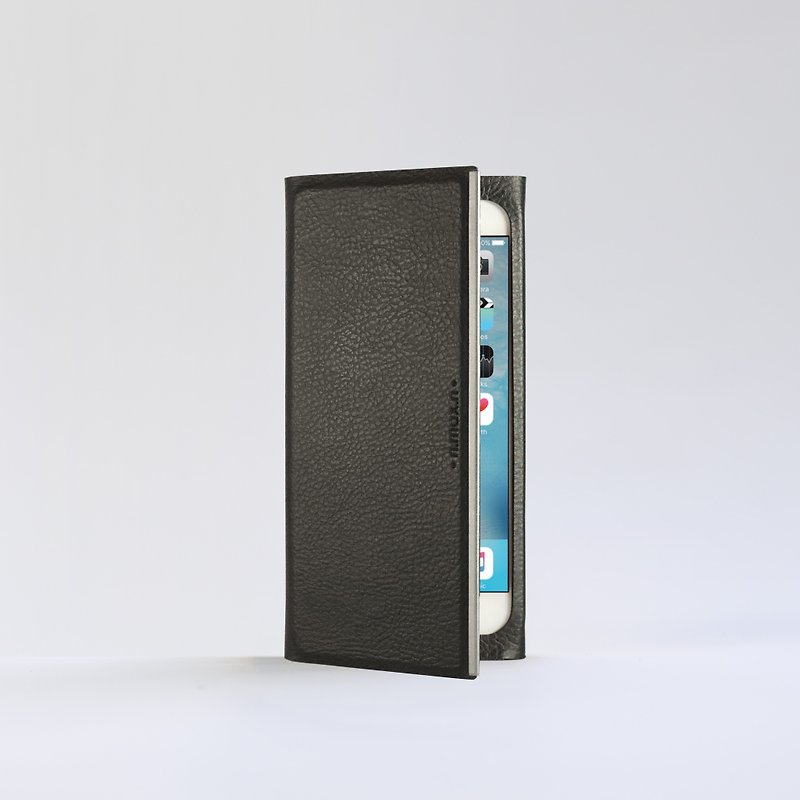 iPhone 6 / iPhone 7 / 4.7寸 书套式超薄款皮革保护套 - 雅致黑 - 其他 - 真皮 
