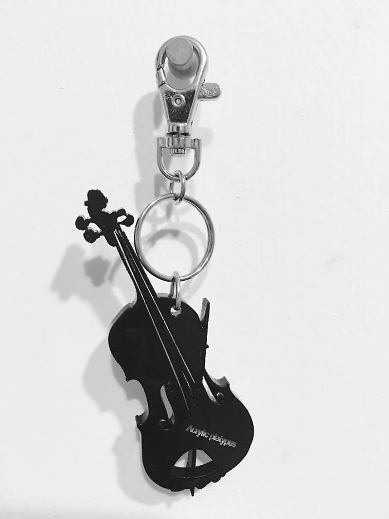 小提琴 - 项链 - 压克力 黑色