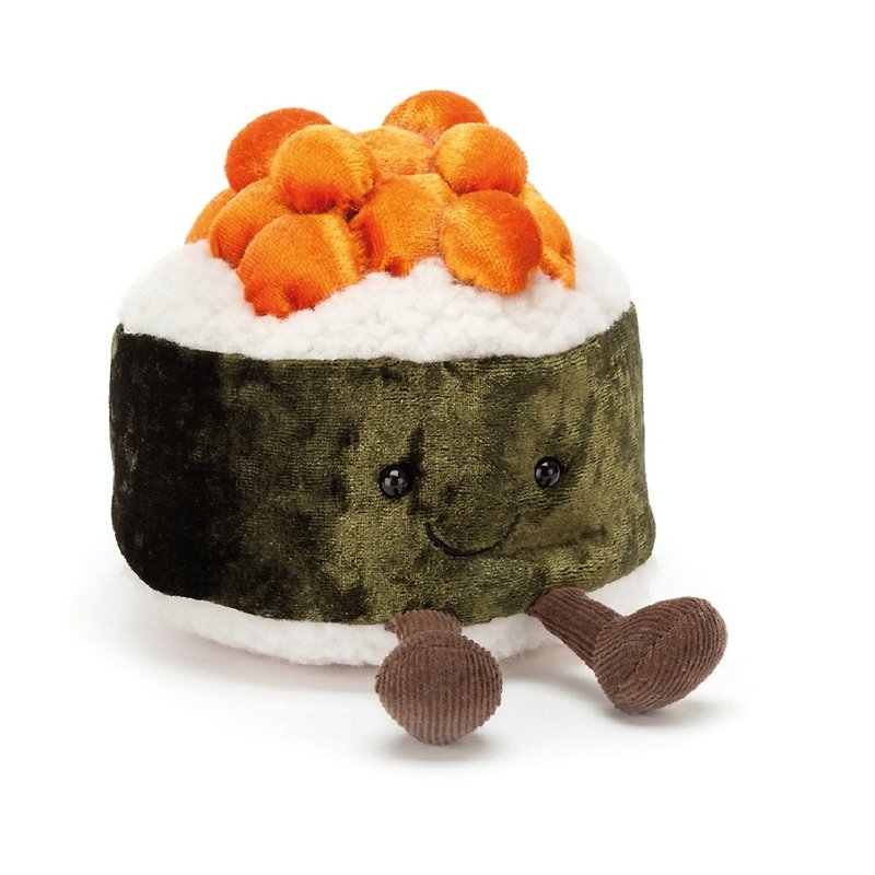 Jellycat Silly Sushi Maki 海胆寿司 约10厘米 - 玩偶/公仔 - 聚酯纤维 白色