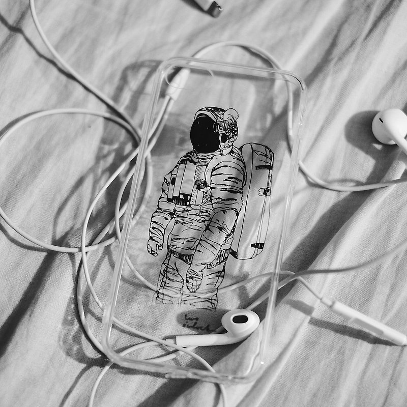 astronaut case / 太空人全包覆透明手机壳 - 手机壳/手机套 - 塑料 透明