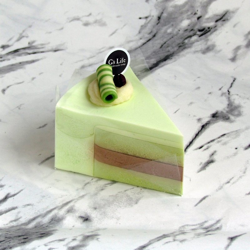 切片蛋糕香皂礼盒─淡雅抹茶 - 沐浴用品 - 植物．花 绿色